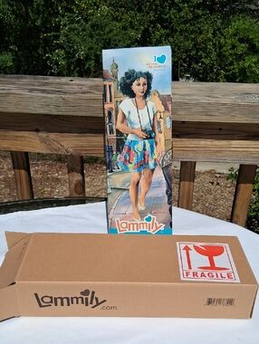 Photographer Lammily Doll - Colorful Skirt, African American, Natural Hair, NWT